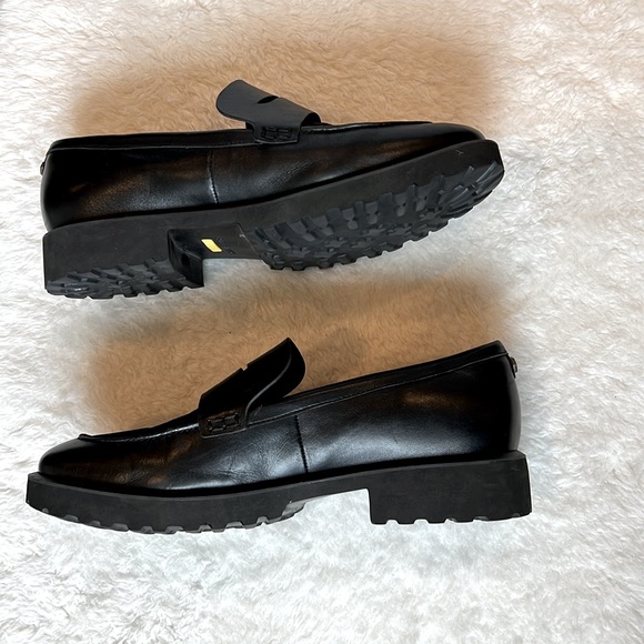 Cole Haan Geneva Black Platform Penny Loafer Size 10 - Picture 7 of 15